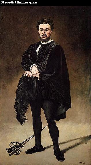 Edouard Manet Philibert Rouviere as Hamlet